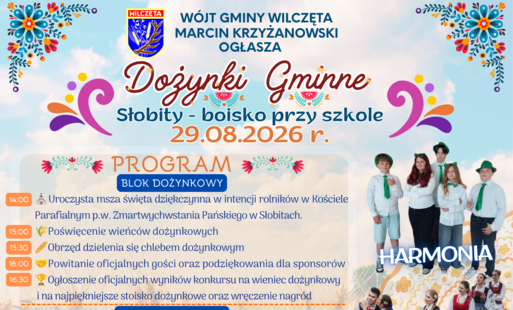 Zdjęcie do Dożynki Gminne 2026 - Słobity